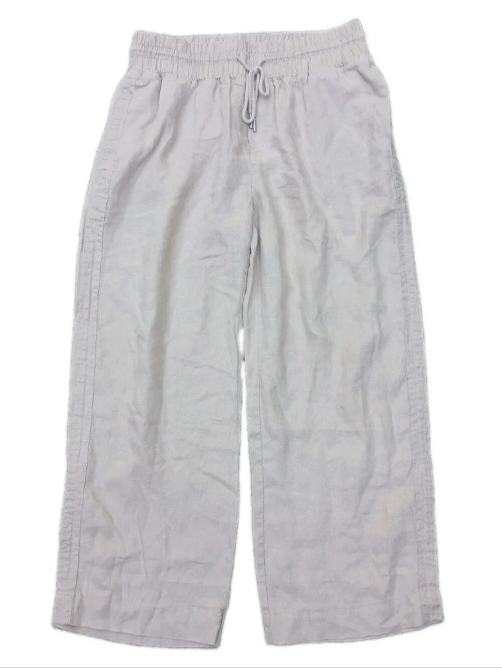 Quince 100% European Linen Wide-Leg Pants Driftwood Large Regular